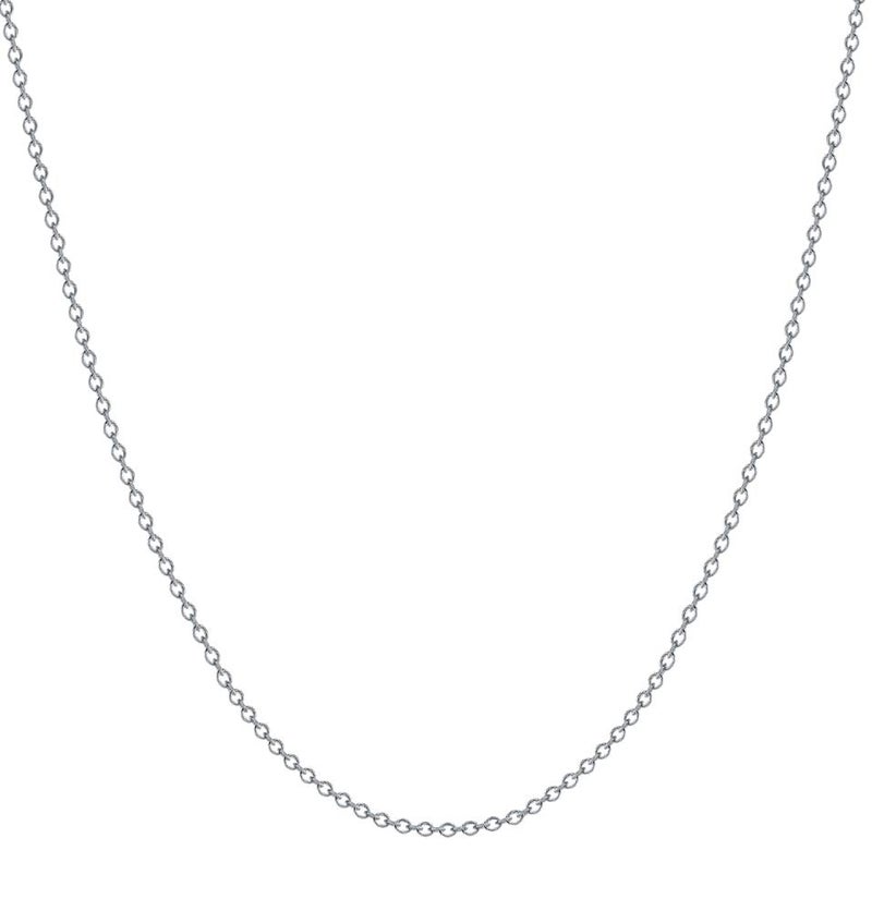 BORUO 925 Sterling Silver Cable Chain Necklace, 1mm Solid Italian Nickel-Free Lobster Claw Clasp 14 Inch - Image 2